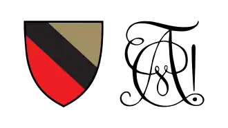 Farbschild und Zirkel der Fraternitas Arctica