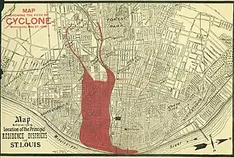 St. Louis–East St. Louis Tornado von 1896