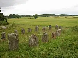 Schiffssetzung auf Årby gravfält