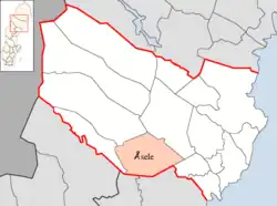 Lage der Gemeinde Åsele