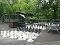 Schachspiele am Eingang