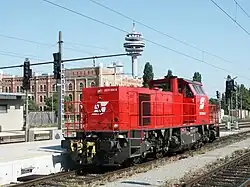 ÖBB 2070 054, damals noch mit Pflatsch am ehemaligen Wiener Südbahnhof Ost, August 2003