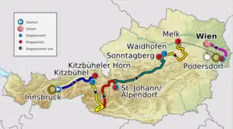 Karte 64. Österreich-Rundfahrt 2012