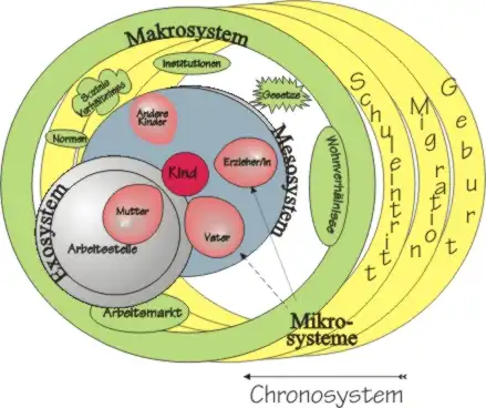 Ökosystemebenen bei Bronfenbrenner