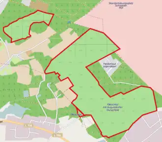 Übersichtskarte des Naturschutzgebiets