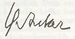 Unterschrift von Øyvind Anker