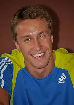 Łukasz Michalski geteilter Rang neun mit 5,55&nbsp;m