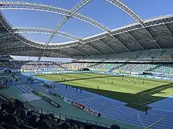 Der Resonac Dome Oita mit geöffnetem Dach (2023)