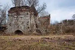 Reste des alten Hochofens (Zustand 2010)