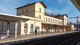 Aufnahmsgebäude, Gleisseite (2024)