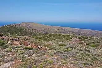 Blick vom Gipfel des Kakovolo nach Westen