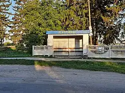 Foto einer Bushaltestelle