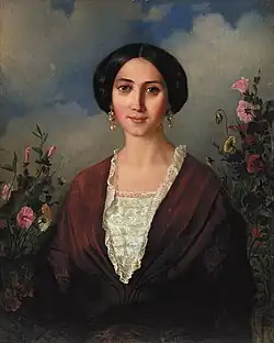 Frauenporträt, 1853; Nationales Kunstmuseum der Ukraine[5]