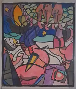 Allegorische Komposition mit einer Kugel. Serie "1812" (1915)