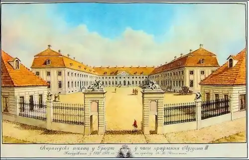 Ehrenhof des Neuen Schlosses in Grodno