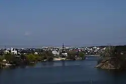Krjukiwschtschyna, Blick vom Fluss.