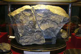 Der Knyahinya-Meteorit im Naturhistorischen Museum Wien