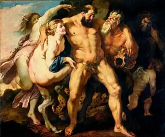 Pieter Paul Rubens (Werkstatt) Der betrunkene Herkules