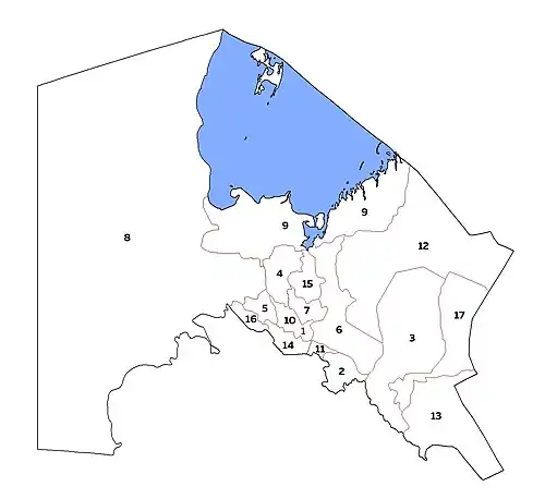 Bezirke in Karakalpakstan seit 2004