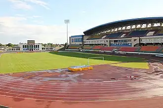 Das Njoman-Stadion im Juli 2015