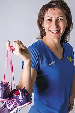 Tatjana Lebedewa erreichte hier Platz&nbsp;fünf – später war sie sehr erfolgreich