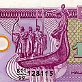 Das Denkmal für die Kiewer Stadtgründer auf einer ukrainischen Banknote
