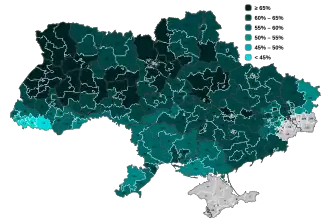 Wahlbeteiligung beim ersten Wahlgang