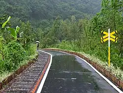 Wanderweg entlang der Trasse der früheren Schmalspurbahn