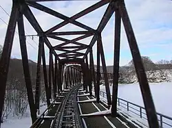 Brücke über den Yūbari-gawa