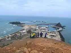 Fischereihafen auf der Insel Dongyuping (Dorf Dongping)