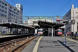 Ansicht der Bahnsteige