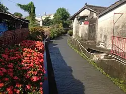 Dorfstraße im Dorf Dongxing