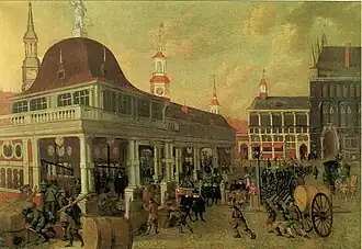 Waage mit Börse um 1680