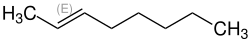 Strukturformel von trans-2-Octen