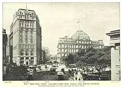 The New-York Times Building 1893 vor dem Umbau (links)