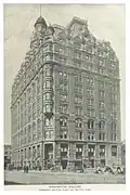 Washington Building in einer historische Ansicht von 1893