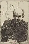 Anders Zorn: Max Liebermann, Radierung, 1891