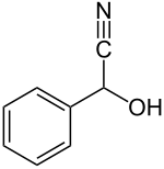 Strukturformel von (RS)-Mandelonitril