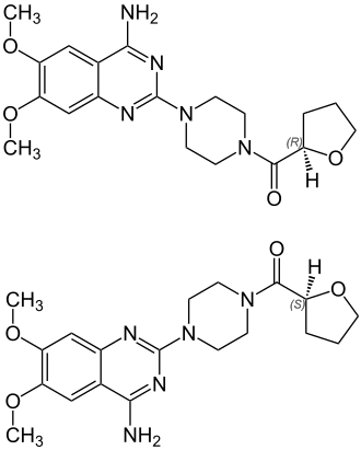 Strukturformel von (±)-Terazosin