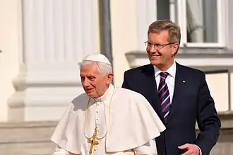 Bundespräsident Christian Wulff empfängt Papst Benedikt XVI.
