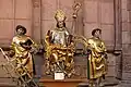 Laurentius, Nikolaus und Stephanus im Chorumgang (Anf.16. Jh.)