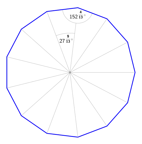 Regelmäßiges Dreizehneck