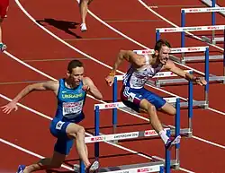 Letzter Vorlauf: Stanislav Melnykov (links) und Martin Kučera in der&nbsp;Zielkurve