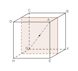 Quadrat als Schnittfläche