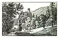 Burg Ehrenfels in der Klamm um 1830, Lith. Anstalt J.F. Kaiser, Graz