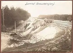 Baustellenbahn bei Novo-Swenzjany