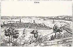 Lehe mit drei Mühlen 1604