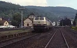DB-Baureihe 215 im Mai 1990 in Bad Münstereifel
