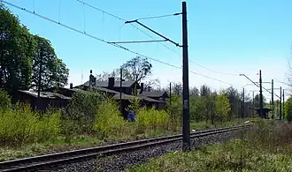 Bahnhofsgebäude und Bahnsteig (2009)