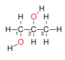 Strukturformel Propan-1,2-diol